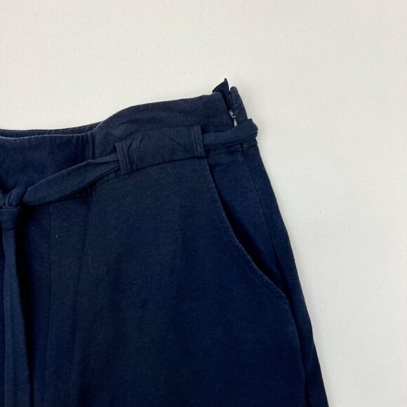 Cabi Women's Straight Leg Belted Navy Pants Size 4 Side Zipper - Picture 3 of 9